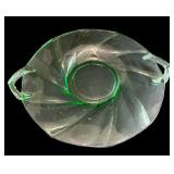 Collection of Vintage Green Depression Glass Pieces