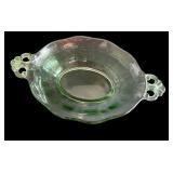 Collection of Vintage Green Depression Glass Pieces