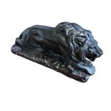 Lion Statue with Weathered Patina