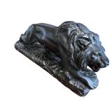 Lion Statue with Weathered Patina