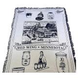 Red Wing Minnesota Decorative Throw Blanket with Fringe