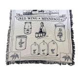 Red Wing Minnesota Decorative Throw Blanket with Fringe