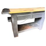 Craftsman Steel Workbench with Dual Drawers