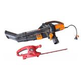 WORX WG500.1 Blower/Vacuum and Black & Decker Hedge Trimmer Set