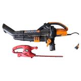 WORX WG500.1 Blower/Vacuum and Black & Decker Hedge Trimmer Set