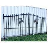 FUTURE 14 Foot Bi-Parting Wrought Iron Gate (FT-14BL)