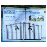 FUTURE 14 Foot Bi-Parting Wrought Iron Gate (FT-14BL)