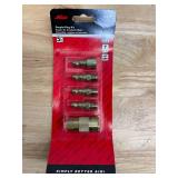 Lot of 2 - Milton - S215 S-215 1/4" NPT T Style Coupler and Plug Kit - 5 Piece