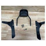 Cobra Mini 11 in. Square Sissy Bar w/Pad - 602-1103B for 2004-2017 Harley-Davidson Sportster Motorcycles