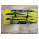 Lot of 2 - Keeper - 12’ x 2" Performance Engineered Cargo and Load Lift Sling with Flat Loops