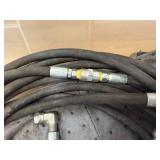 516313D1 1/4" Hydraulic Hose with pressure gauge