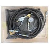 516313D1 1/4" Hydraulic Hose with pressure gauge