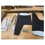 Various car mats and mud flaps