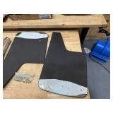 Various car mats and mud flaps