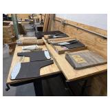 Various car mats and mud flaps