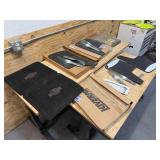 Various car mats and mud flaps
