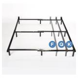 ZINUS Compack Metal Adjustable 7 Inch Support Bed Frame for Box Spring and Mattress Set, Full/Queen/King, Black