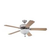 Craftmade Ceiling Fan w/44 in.Blade Span and Bowl Light Kit in Brushed Polished Nickel
