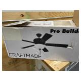 Craftmade Ceiling Fan w/44 in.Blade Span and Bowl Light Kit in Brushed Polished Nickel