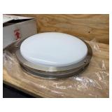 Thomas Lighting 2-Light Brushed Nickel Indoor Fluorescent Ceiling Flush Mount