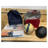 Various Outside Equipment with Backpacks