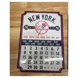 Lot of 2 - Various Sports Metal Wall Calendars with Magnets