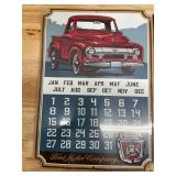 Lot of 2 - Various Metal Wall Calendars with Magnets