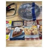 Lot of - Various Kitchen Equipment and Cook/Bake Books