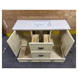 ALLEN+ROTH LEELAND 48" Vanity with Top and Backsplash