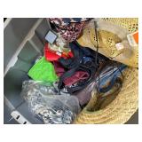 Lot of accessories of bags, purses, rings, braclets, hats, gloves