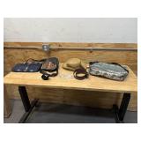 Lot of accessories of bags, purses, rings, braclets, hats, gloves