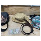 Lot of accessories of bags, purses, rings, braclets, hats, gloves