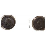 Two Canadian War Nickels Nice Rare Coins