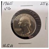 8 Quarters from Bank Boxes. Very Nice Coins from 1965-1972