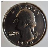 8 Quarters from Bank Boxes. Very Nice Coins from 1965-1972