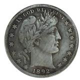 1892 Barber half dollar Nice Replica !
