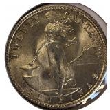 Five silver world coins from different denominations and countries in very nice condition.