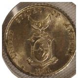 Five silver world coins from different denominations and countries in very nice condition.