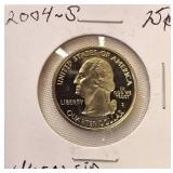 Six  State Quarters Proof  Coins (S) mint mark uncirculated