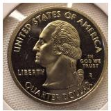 Six  State Quarters Proof  Coins (S) mint mark uncirculated