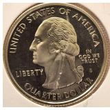 Six  State Quarters Proof  Coins (S) mint mark uncirculated