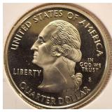 Six  State Quarters Proof  Coins (S) mint mark uncirculated