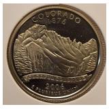 Six  State Quarters Proof  Coins (S) mint mark uncirculated