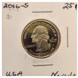 Six  State Quarters Proof  Coins (S) mint mark uncirculated