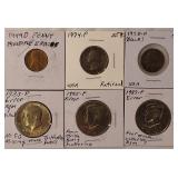 Six Error Coins: A Collection of Multiple Coins Featuring Interesting Errors.