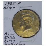 Six Error Coins: A Collection of Multiple Coins Featuring Interesting Errors.