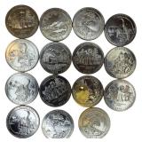 Fifteen (S) Mint Mark Proof ATB Quarters Very Nice!