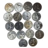 Twenty 1976 Bicentennial Quarters from various mints, all in great condition! NICE!