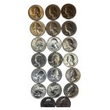 Twenty 1976 Bicentennial Quarters from different mints, and they’re all in great shape