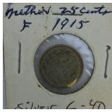 Five Silver Coins From 1800-1900